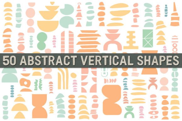 Download Vertical Abstract Shapes PNG and Brushes - Shapes Collection