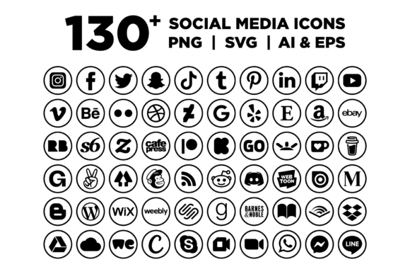 Download Circle Social Media Icons - Icon Collection