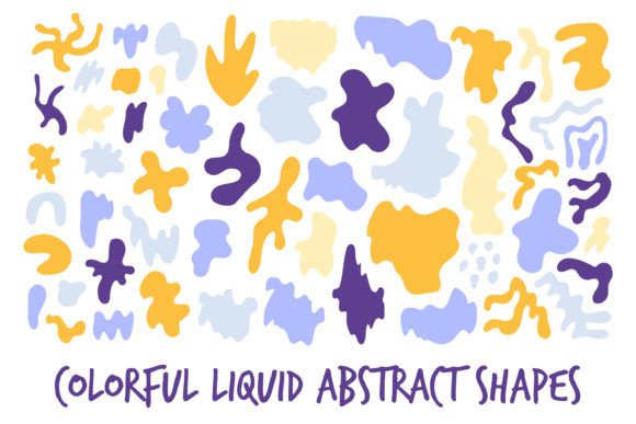 Download Colorful Liquid Abstract Shapes PNG - Shapes Collection