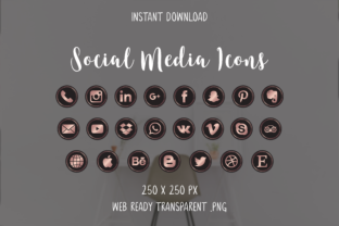 Download Rosegold Social Media Icons - Icon Collection