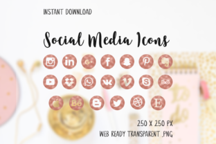 Download Rosegold Social Media Icons - Icon Collection
