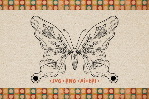 Download Butterfly SVG Line Art Illustrations - Line art illustrations Collection