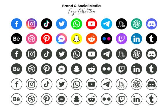 Download Popular Social Media Icons - Icon Collection