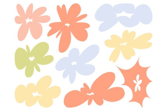 Download Abstract Floral Blob Shapes Set SVG Pack - Blob Collection