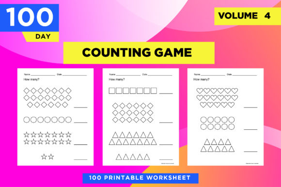 Download How Many Shapes - Printable Worksheets - Shapes Collection