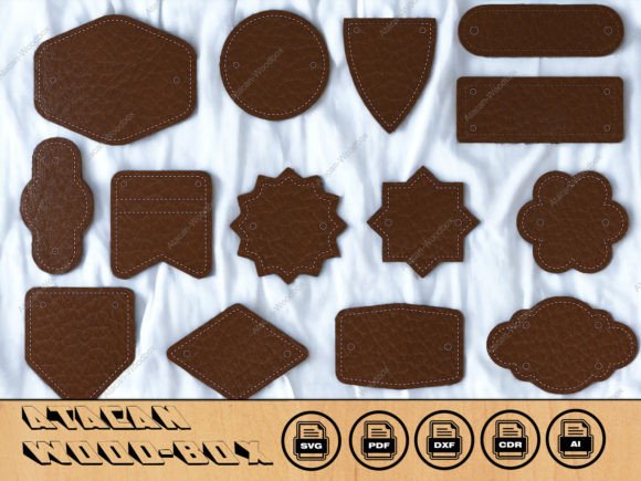 Download Genuine Leather Label Signs and Shapes - Shapes Collection