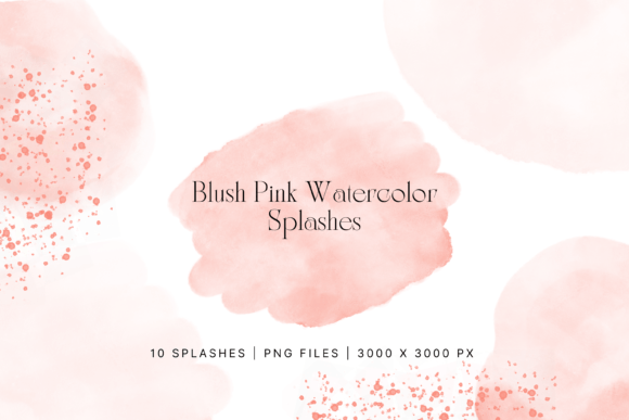 Download Blush Pink Watercolor Splash, Splatter - Splatter Collection