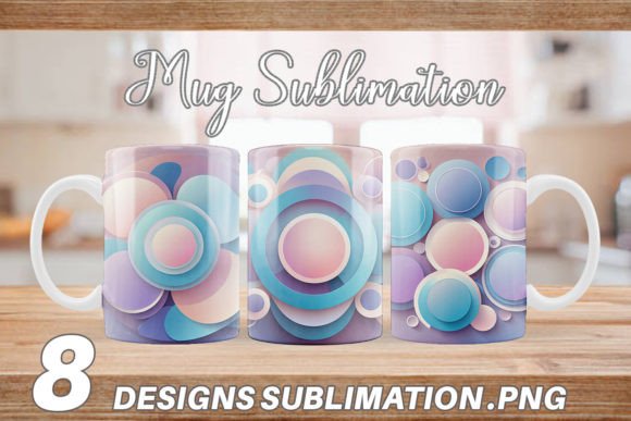 Download Mug Wrap Pastel Organic Shapes - Shapes Collection