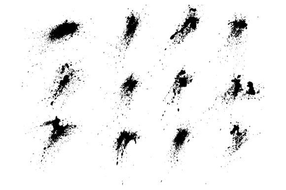 Download Black Decoration Splatter Inkblot Set - Splatter Collection