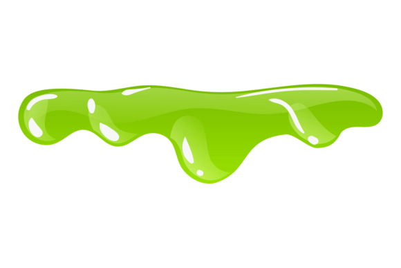 Download Green Goo Blob. Messy Border. Sticky Dri - Blob Collection
