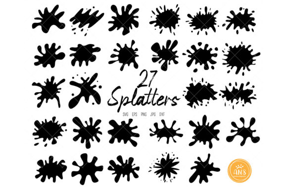 Download Paint Splatters, Blob Shape Silhouette S - Blob Collection