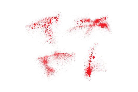 Download Hand-painted Splatter Ink Red Blots - Splatter Collection