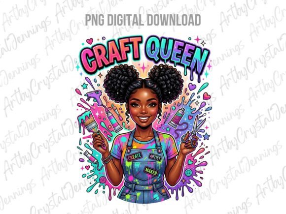 Download Melanin Craft Queen Crafter &amp; Maker PNG - Craft Collection